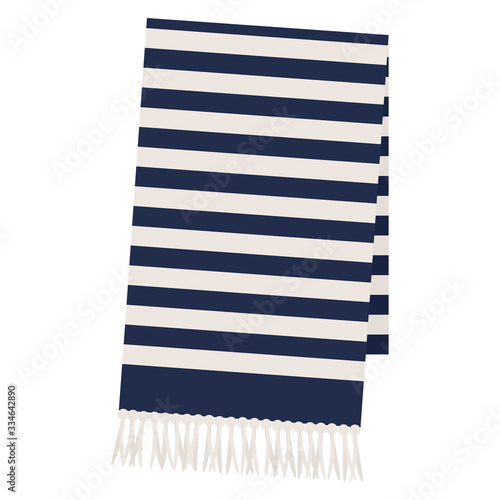 ボーダー柄のマフラー