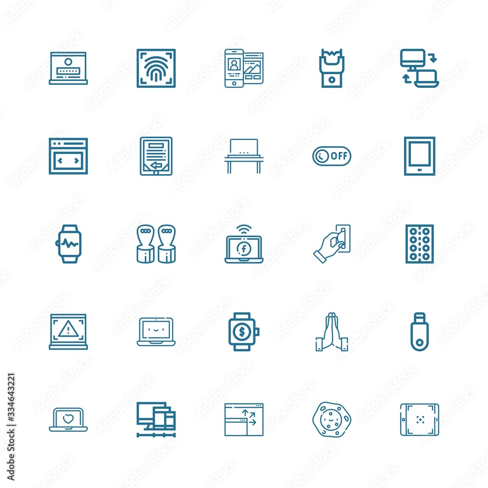Editable 25 touch icons for web and mobile Editable 25 touch icons for web and mobile