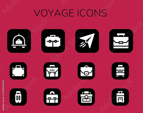 voyage icon set