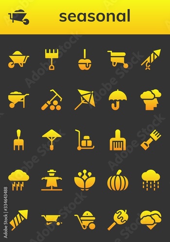 seasonal icon set