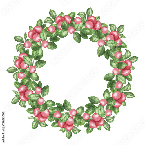 Wreath of cranberries