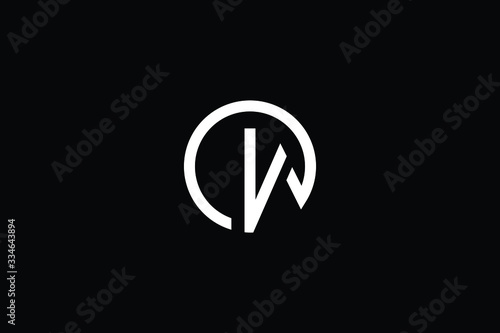 Free Download Minimal elegant monogram art logo. Outstanding professional trendy awesome artistic WO OW initial based Alphabet icon logo. Premium Business logo White color on black background - GFXLoad