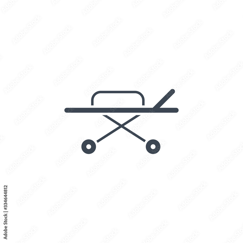 Hospital Bed related vector glyph icon. Isolated on white background. Vector illustration. Hospital Bed related vector glyph icon. Isolated on white background. Vector illustration.