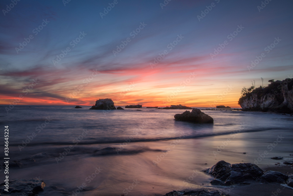 Pacific Coast Beach Sunset - Central Coast, CA Pacific Coast Beach Sunset - Central Coast, CA
