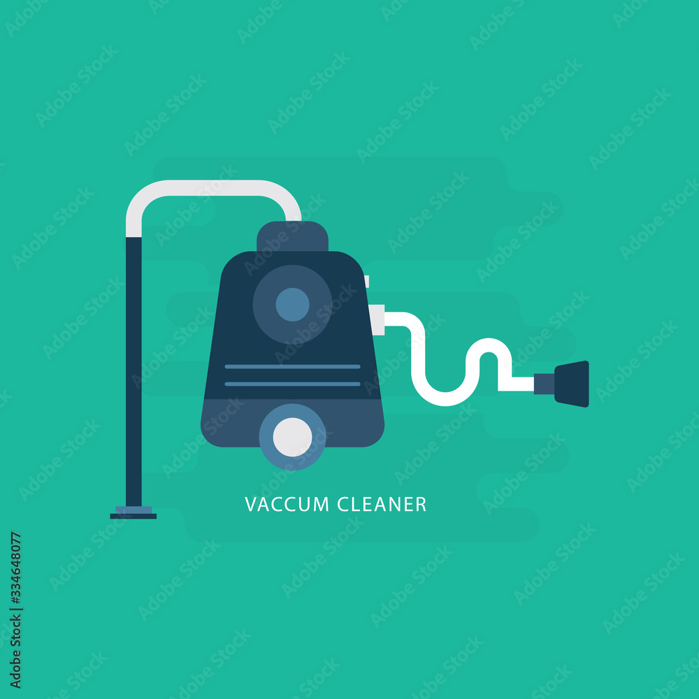Fototapeta premium Vacuum cleaner vector icon sign symbol