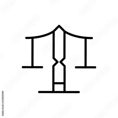 Simple scale line icon.