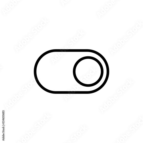 Simple switch line icon.