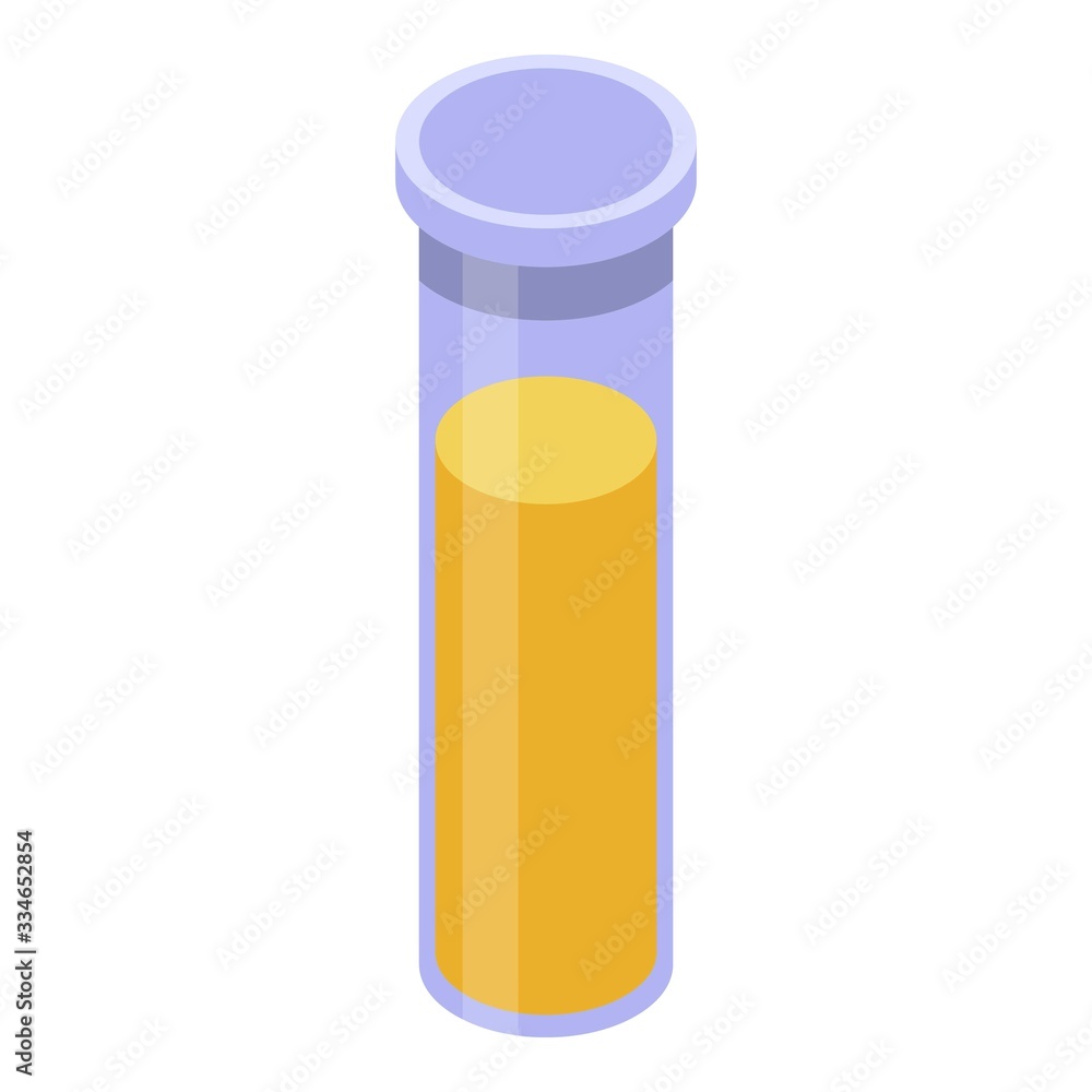 Witcher test tube icon. Isometric of witcher test tube vector icon for web design isolated on white background Witcher test tube icon. Isometric of witcher test tube vector icon for web design isolated on white background