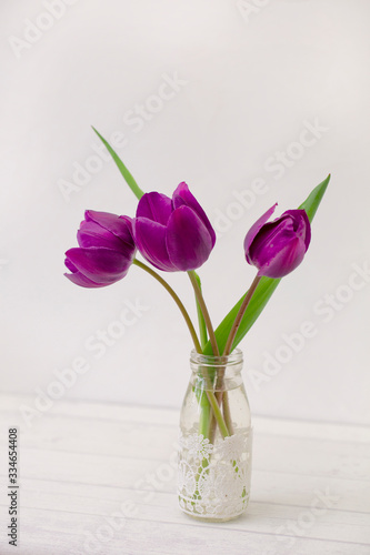 Tulip Spring Flowers In Vase