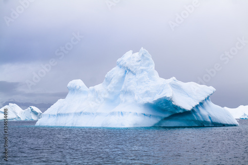iceberg, Cuverville Island, early morning