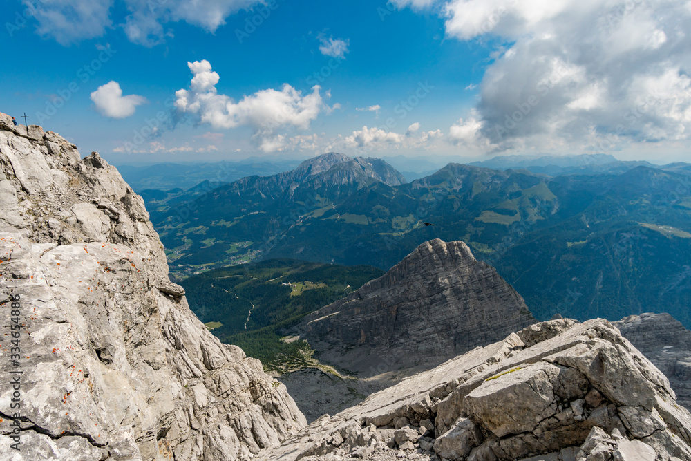 Fototapeta premium Mountain tour on the Watzmann