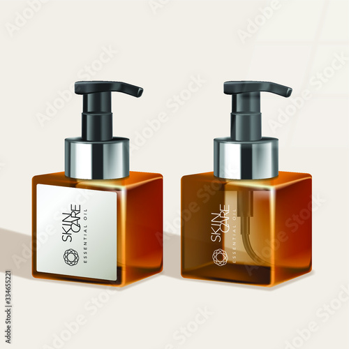 Vector Tinted Bottle for Skincare / Healthcare / Haircare Products