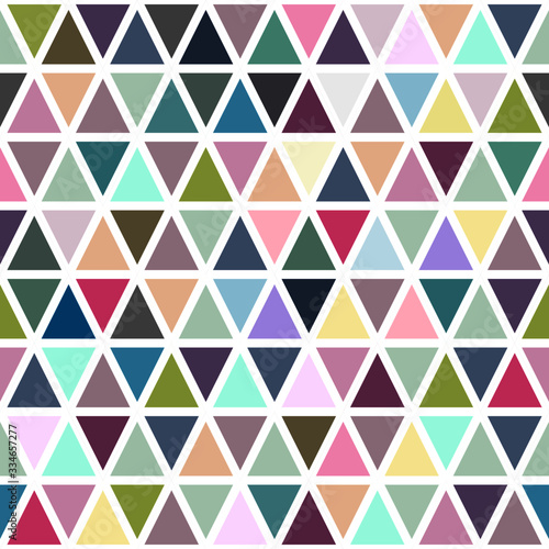 Spring pastel multicolour mosaic seamless pattern