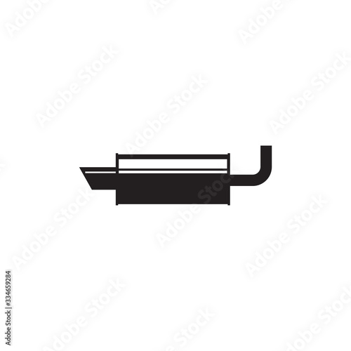 EXHAUST ICON , MUFFLER ICON