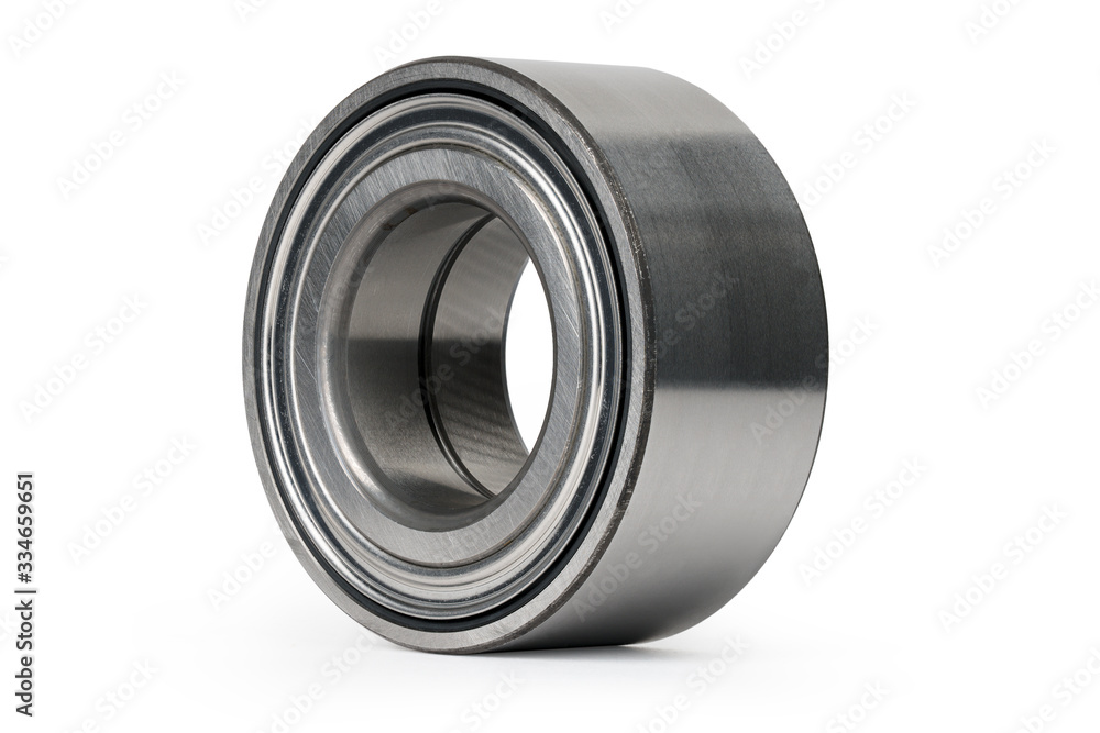Isolate. Metal ball bearing close-up on a white background. Isolate. Metal ball bearing close-up on a white background.