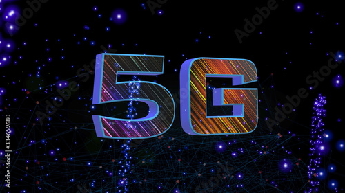 5G fiber Mobile internet, Communication technology for internet of things business. Global world network and telecommunication on earth cryptocurrency blockchain and IoT,high-speed mobile networks