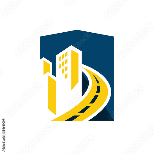 city building construction logo design vector icon illustrations
