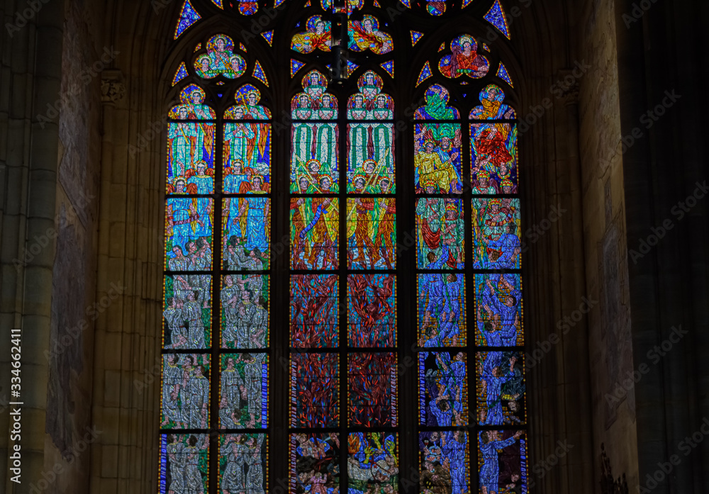 interior window praga church