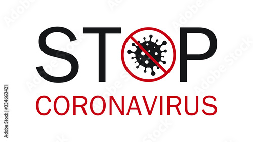 Stop Covid-19 Sign & Symbol, vector Illustration concept. Lockdown Pandemic stop Coronavirus outbreak.