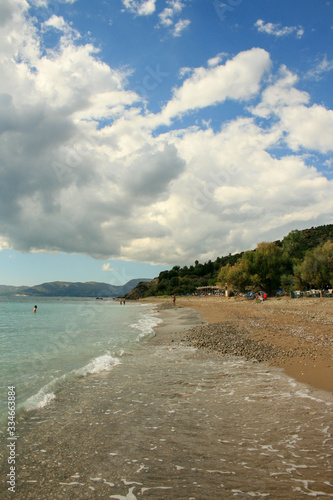 Beach in Greece on Zakynthos island