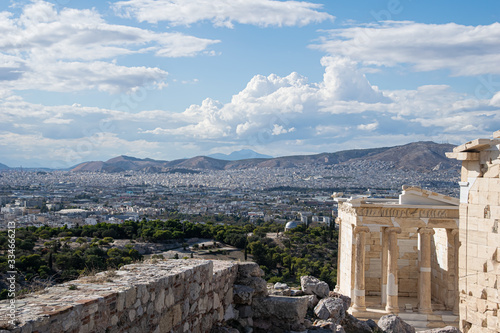 panoramic view from acrópolis, Athens