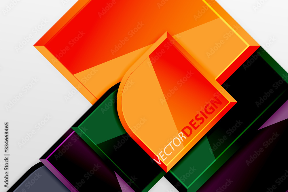 Glossy glass squares with round elements geometric composition. Abstract geometric background with 3d effect composition For Wallpaper, Banner, Background, Card, Book Illustration, landing page Glossy glass squares with round elements geometric composition. Abstract geometric background with 3d effect composition For Wallpaper, Banner, Background, Card, Book Illustration, landing page