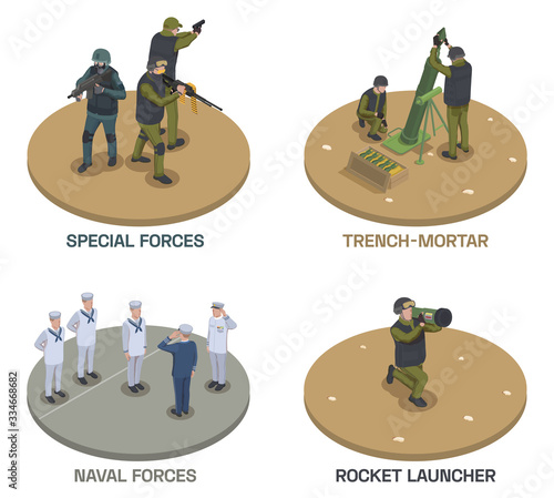Army Weapons Compositions Set