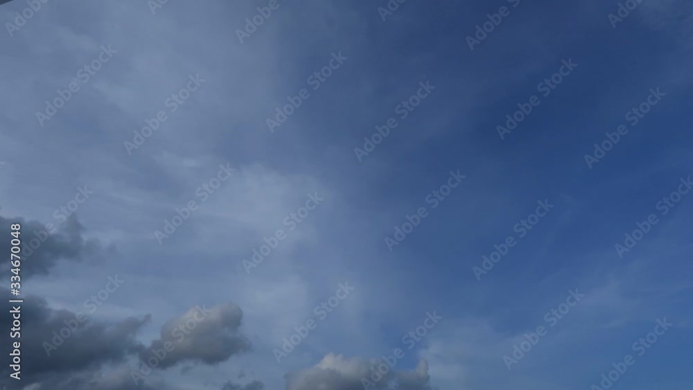 Day to night TimeLapse of white puffy & fluffy clouds on blue sky in tropical summer sunny & sunshine day changing & turning to scary gray & dark cloudscape in night skyline, space Day to night TimeLapse of white puffy & fluffy clouds on blue sky in tropical summer sunny & sunshine day changing & turning to scary gray & dark cloudscape in night skyline, space