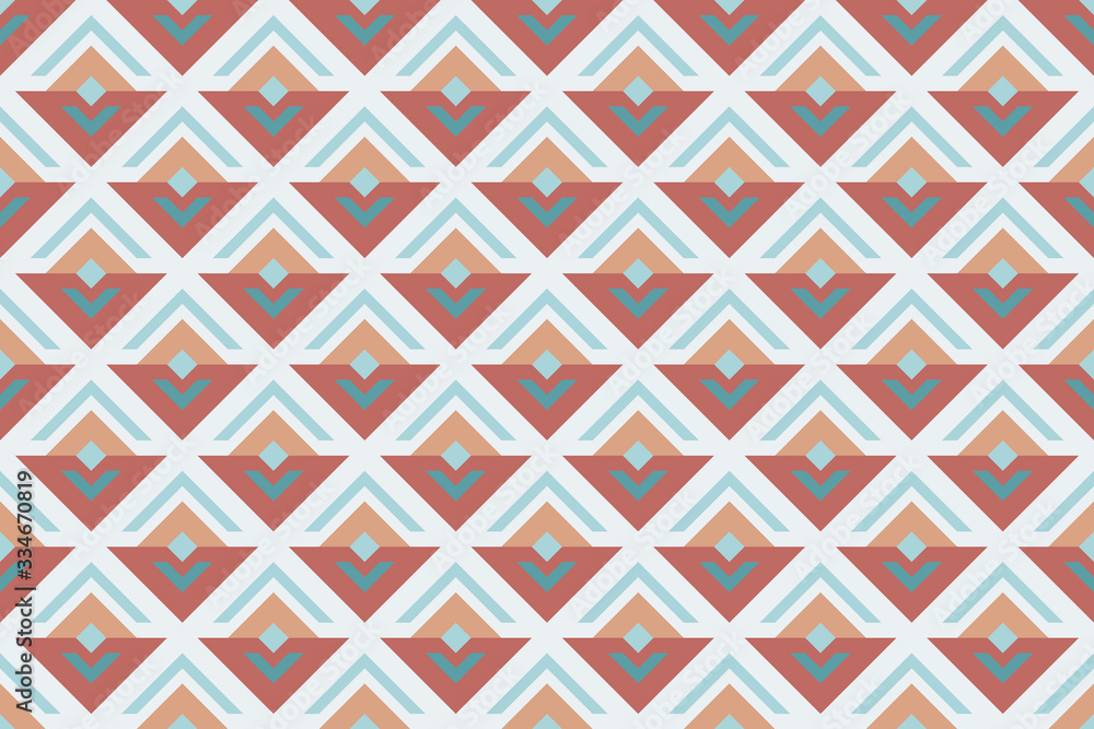 Geometric seamless retro pattern, abstract sprout or flower. Stock illustration for web, print, background and wallpaper, scrapbooking and wrapping paper. Geometric seamless retro pattern, abstract sprout or flower. Stock illustration for web, print, background and wallpaper, scrapbooking and wrapping paper.