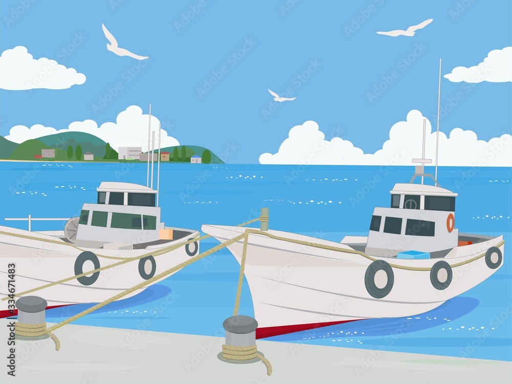 Obraz premium 漁村