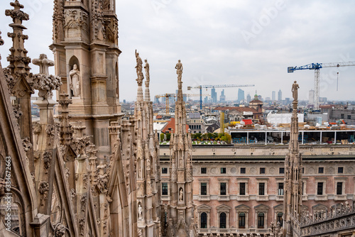 Views of Milan made in March 2019. Cathedral, park, people on the streets. © Максим Басков