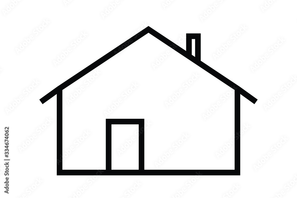 House icon isolated on white background. Vector illustration House icon isolated on white background. Vector illustration