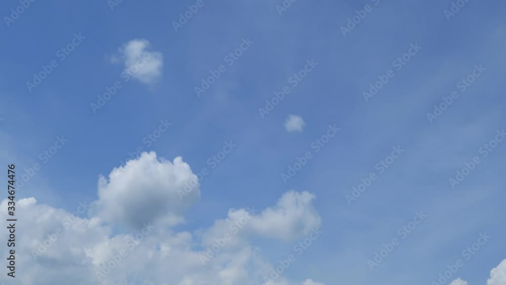 Beautiful clear blue sky with Slowly move of dramatic white clouds formation building motion in tropical summer or spring morning sunlight & sun ray at sunny & sunshine day, Nature TimeLapse video Beautiful clear blue sky with Slowly move of dramatic white clouds formation building motion in tropical summer or spring morning sunlight & sun ray at sunny & sunshine day, Nature TimeLapse video