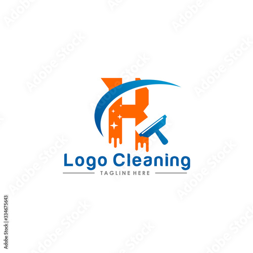 Free Download Initial letter logo J cleaning clean service logo icon vector template. - GFXLoad