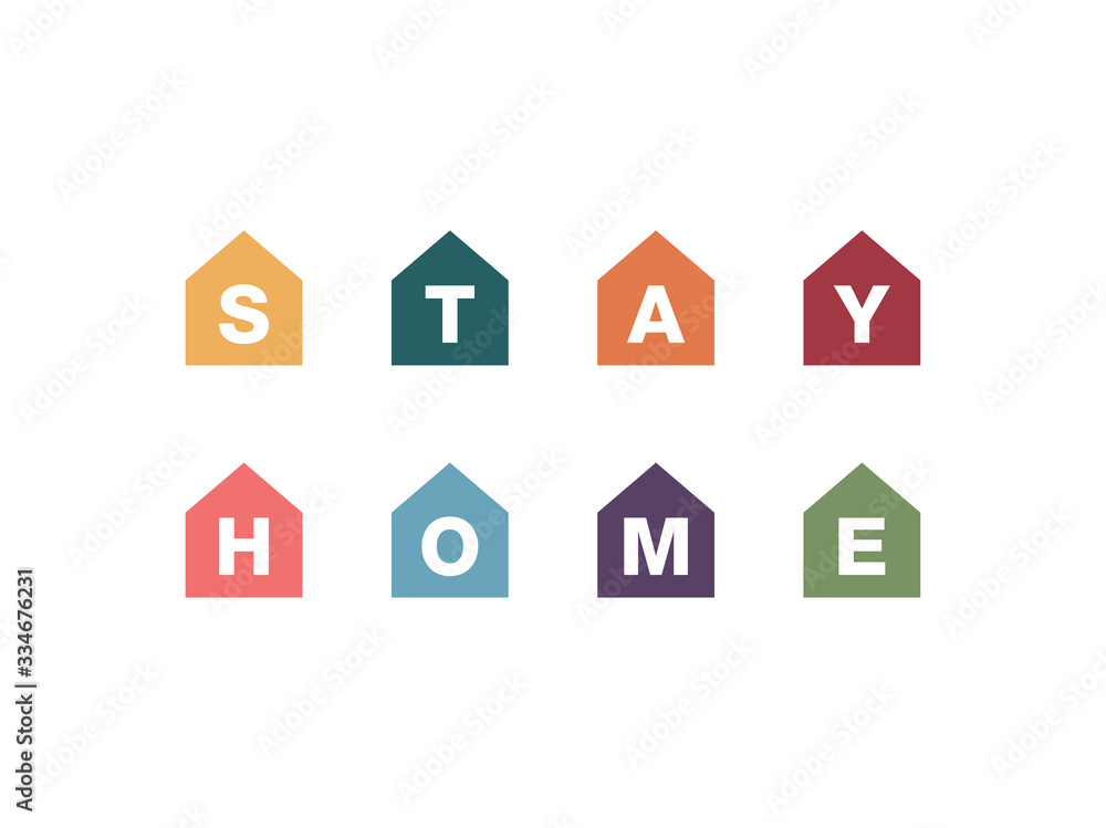 Coronavirus Stay Home Quarantine Logo Coronavirus Stay Home Quarantine Logo