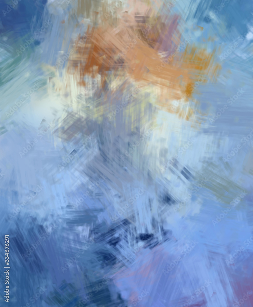 Fototapeta premium Brushed Painted Abstract Background. Brush stroked painting. Artistic vibrant and colorful wallpaper..