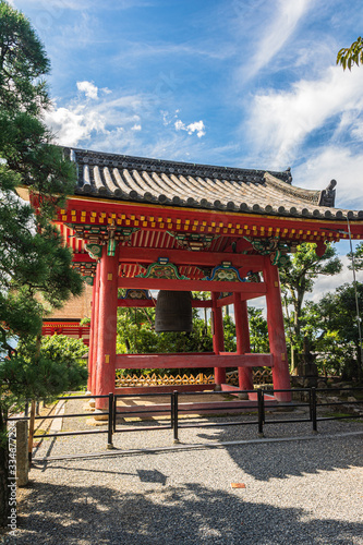 The bell of Kiyomizu Dera temple in Kyoto, Japan