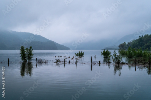 Hubo natural scenery on a rainy day