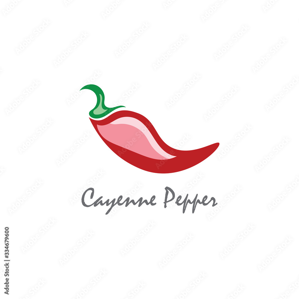 Cayenne Pepper logo creative inspiration vector design Cayenne Pepper logo creative inspiration vector design