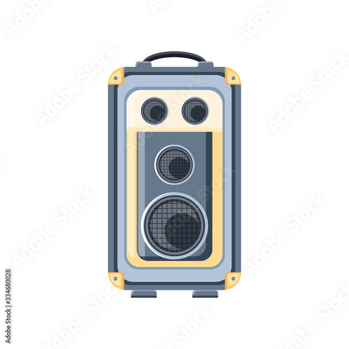 sound amplifier on white background