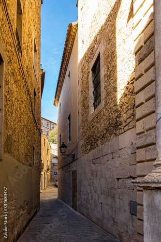 Fototapeta Naklejka Na Ścianę i Meble -  Girona city historical center in Catalonia, Spain.