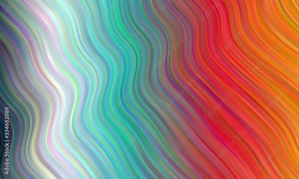 red orange green stripes abstract vector background. Simple pattern.