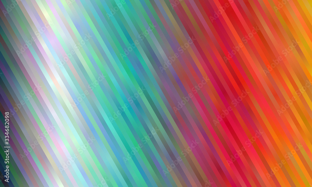 red orange green stripes abstract vector background. Simple pattern.