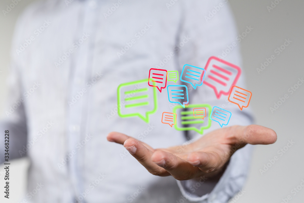 speech bubbles. People Chatting. 3d illustration of a communication concept, relating to feedback 3d speech bubbles. People Chatting. 3d illustration of a communication concept, relating to feedback 3d