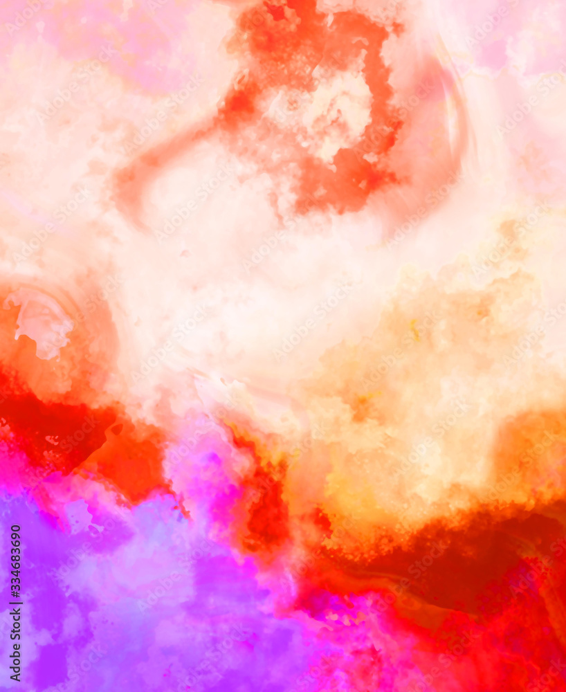 Fototapeta premium Brushed Painted Abstract Background. Brush stroked painting. Artistic vibrant and colorful wallpaper..