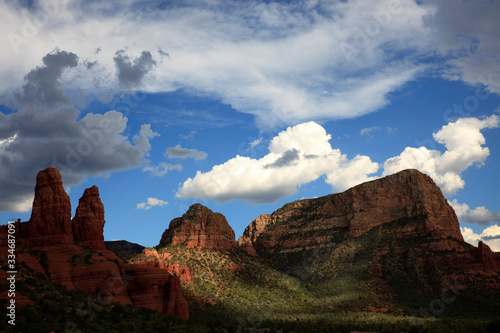 Sedona, Arizona / USA - August 01, 2015: Arizona landscape near Sedona, Sedona, Arizona, USA