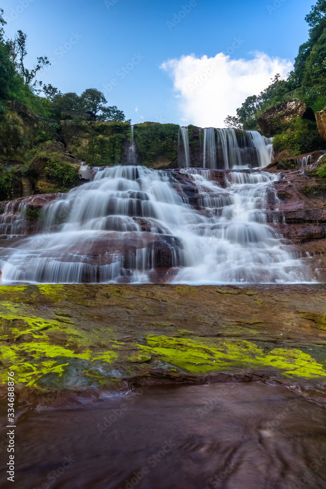 Obraz premium Amazing and Beautiful waterfall in Meghalaya Northeast India