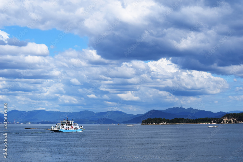 広島県　瀬戸内海の夏の風景
