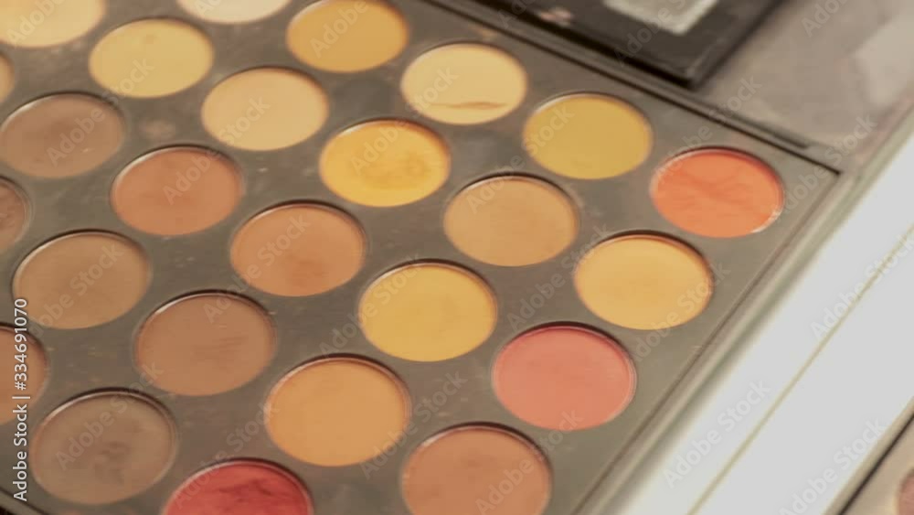 Eye shadow of different colors, cosmetics, makeup. Eye shadow of different colors, cosmetics, makeup.