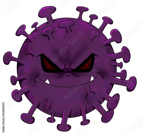Bad corona virus red eyes 